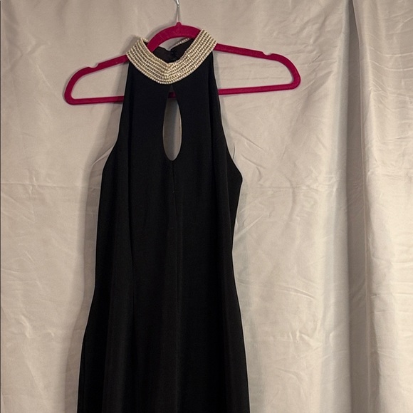 ✨ Alex Evenings Black Beaded Collar Gown – Size 10 ✨ - Picture 3 of 12